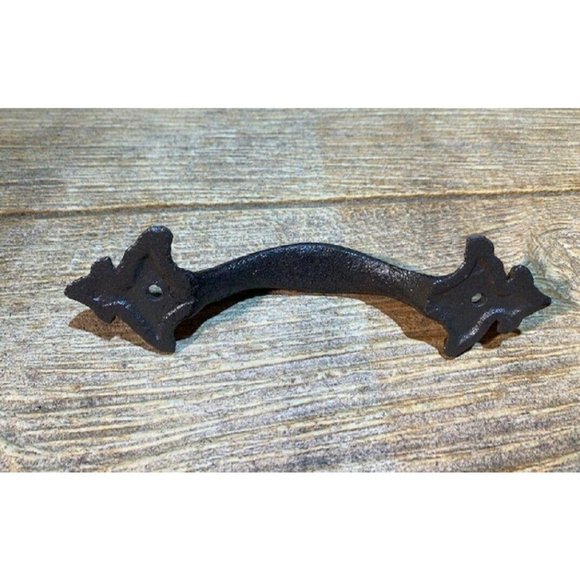 ONE Cast Iron Fleur-De-Lis Door Handles 0040 - Picture 2 of 12